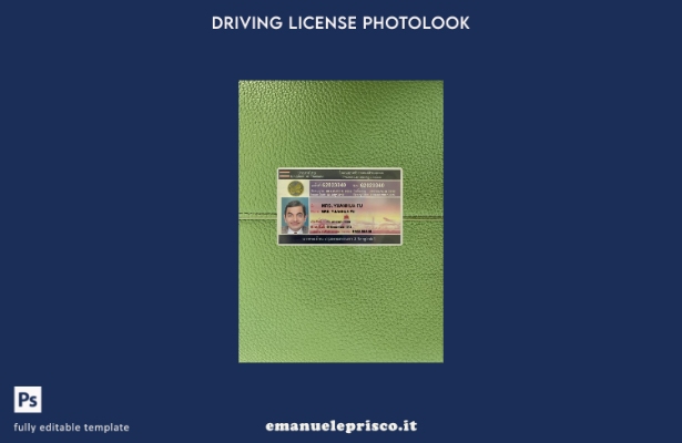 modello frontale photolook per patente di guida per auto privata tailandese in s